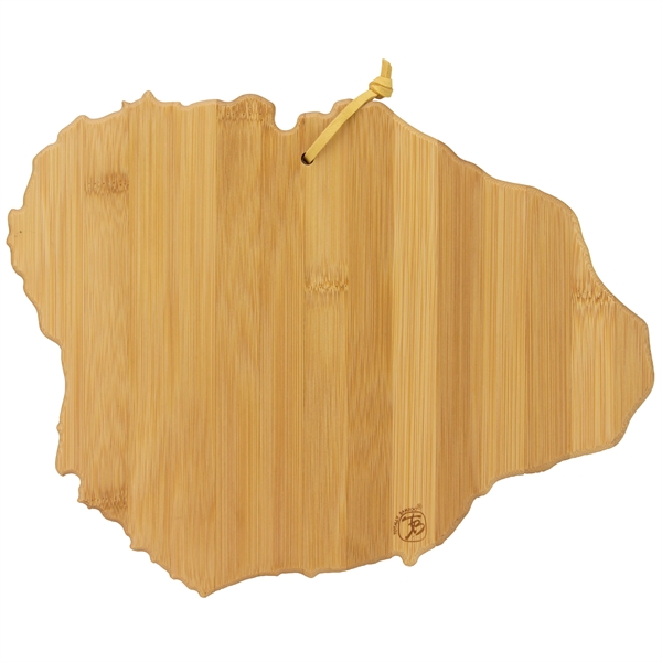 Kauai shaped destination cutting board.... from ASI 91565 Totally Bamboo