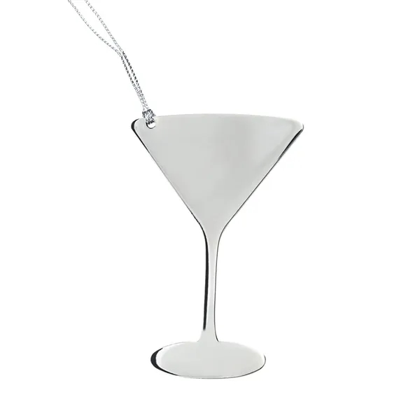 Stainless steel ornament in the shape of a wine glass.... from ASI 84592 St Regis Group