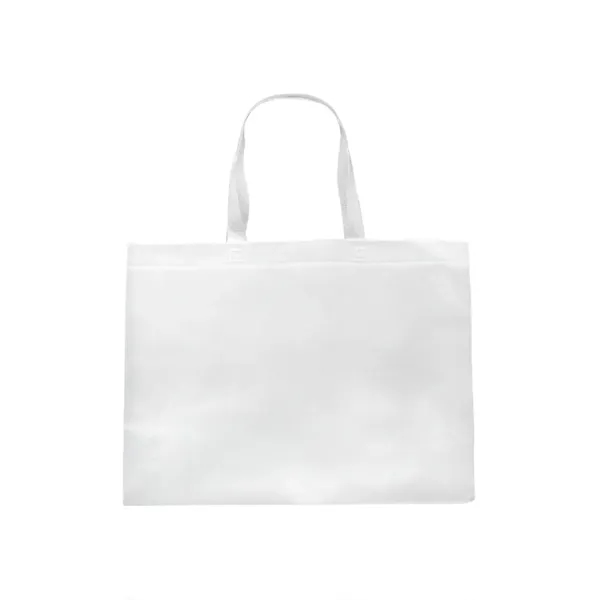Large non-woven polypropylene tote bag plus 1 color silkscreen imprint on... from ASI 37218 Athena Promo (tm)