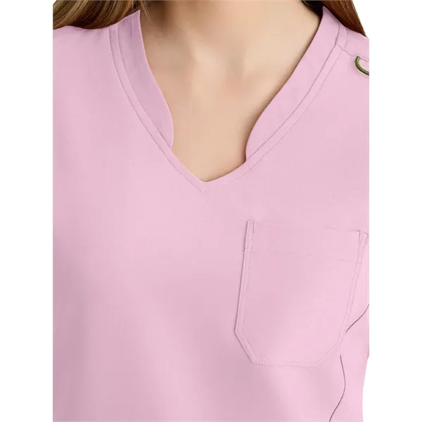 Grey's Anatomy Banded V-Neck Tuck-In Top... from ASI 86018 Scrub Authority