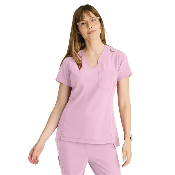 Grey's Anatomy Banded V-Neck Tuck-In Top... from ASI 86018 Scrub Authority