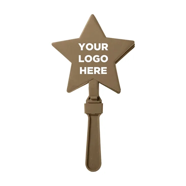 7" plastic star-shaped hand clapper... from ASI 42016 Brighter Promotions Inc / Chemical Light™