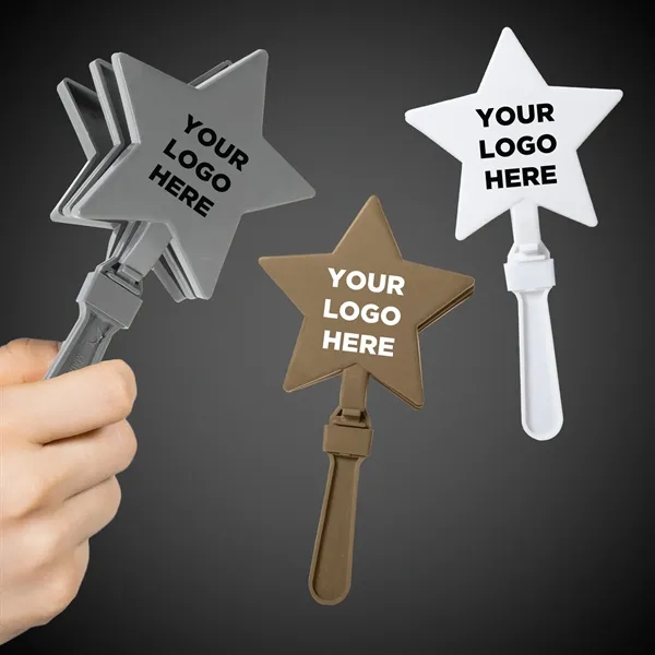 7" plastic star-shaped hand clapper... from ASI 42016 Brighter Promotions Inc / Chemical Light™