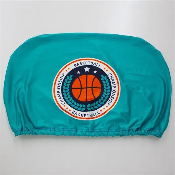 Custom printed chair back cover to promote your products.... from ASI 66230 Landes Inc