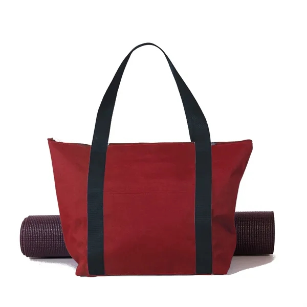 Yoga tote bag with zipper closure made of polycanvas.... from ASI 66230 Landes Inc