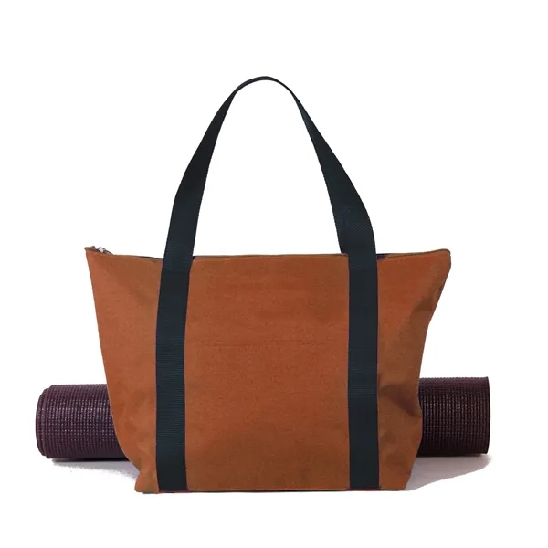 Yoga tote bag with zipper closure made of polycanvas.... from ASI 66230 Landes Inc