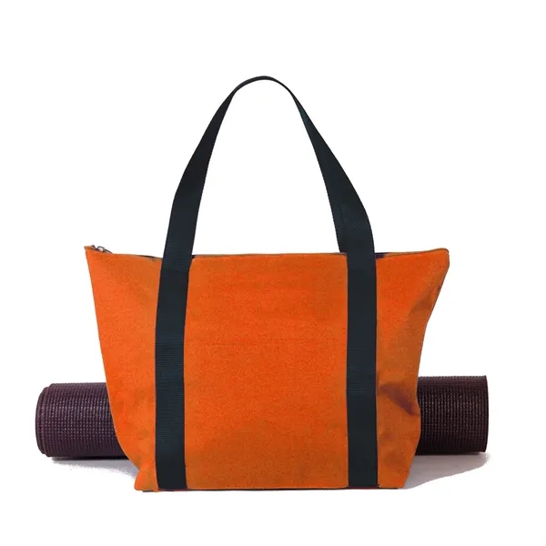 Yoga tote bag with zipper closure made of polycanvas.... from ASI 66230 Landes Inc