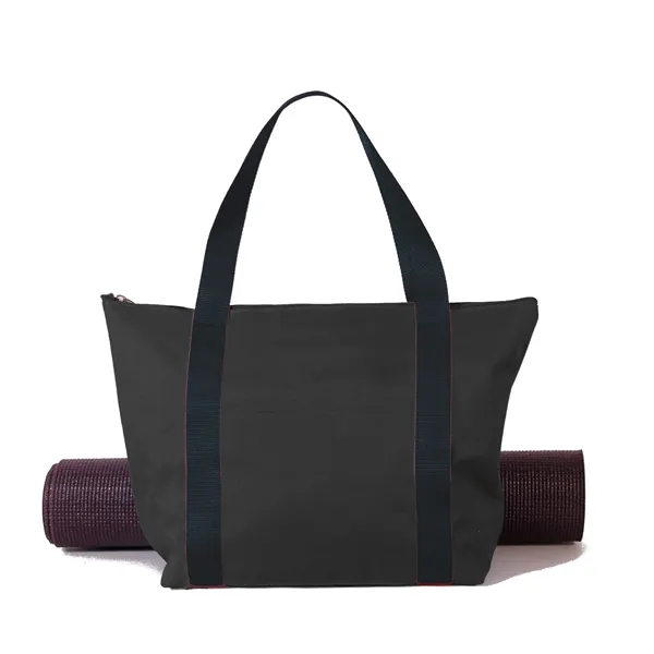 Yoga tote bag with zipper closure made of polycanvas.... from ASI 66230 Landes Inc