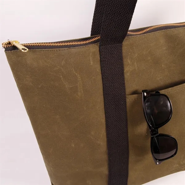 Durable and comfortable tote bag with zipper closure and handle.... from ASI 66230 Landes Inc