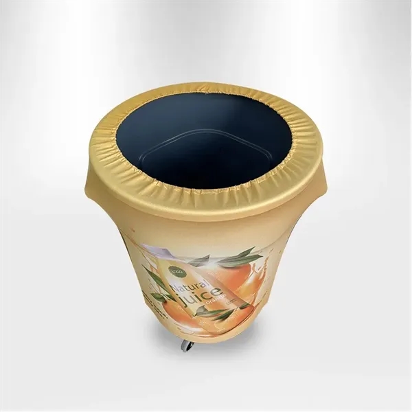 10 Gallon custom trash can cover used for promotions and events.... from ASI 66230 Landes Inc