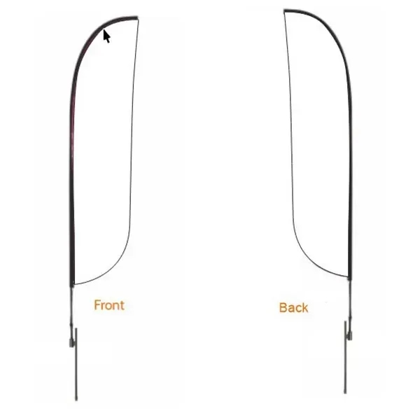 13-ft double sided standard flag for advertisement.... from ASI 66230 Landes Inc