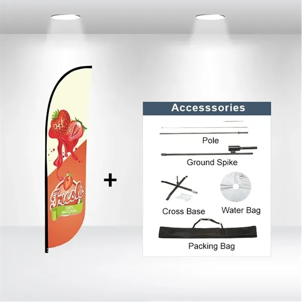 13-ft double sided standard flag for advertisement.... from ASI 66230 Landes Inc