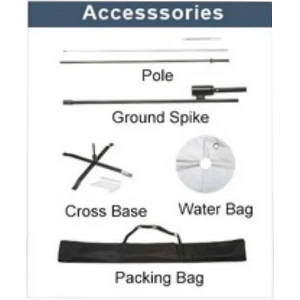 9-ft double sided standard flag for advertisement.... from ASI 66230 Landes Inc