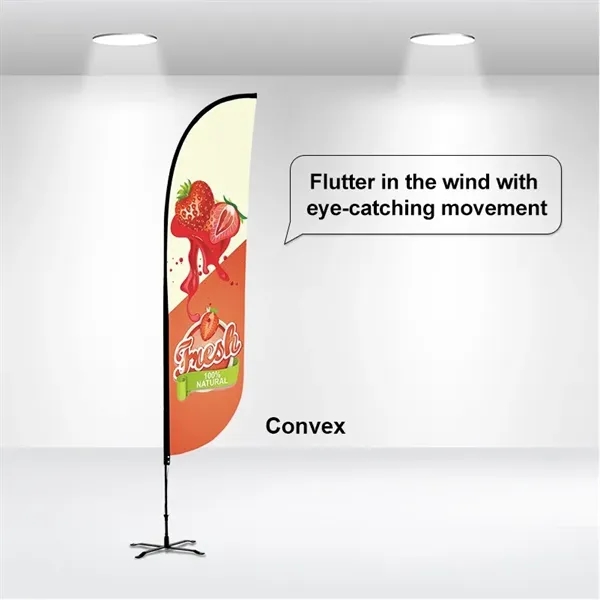 9-ft single sided standard flag for advertisement.... from ASI 66230 Landes Inc