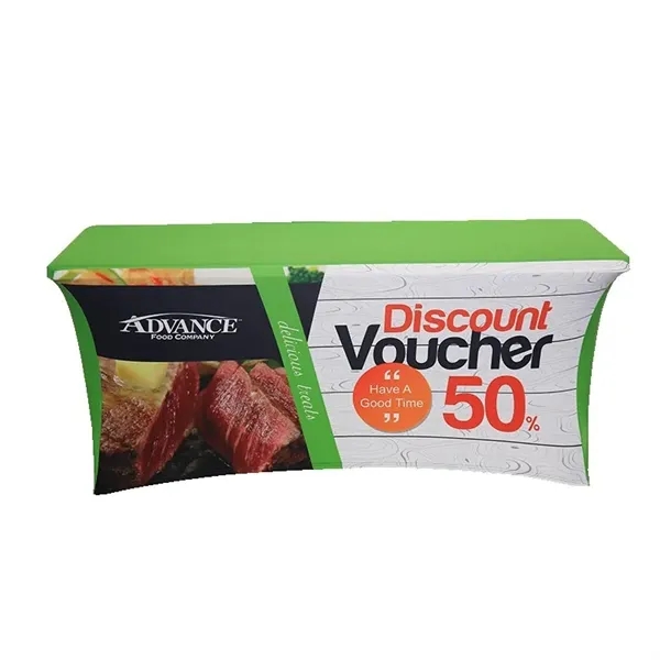 6' stretchy table cover with zipper for outdoor events and personal... from ASI 66230 Landes Inc