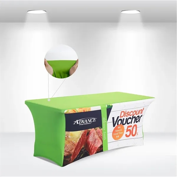 6' stretchy table cover with zipper for outdoor events and personal... from ASI 66230 Landes Inc