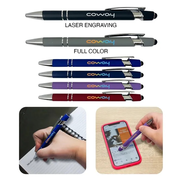 This soft touch, metal stylus pen is the perfect accessory for... from ASI 52710 Lincoln Line