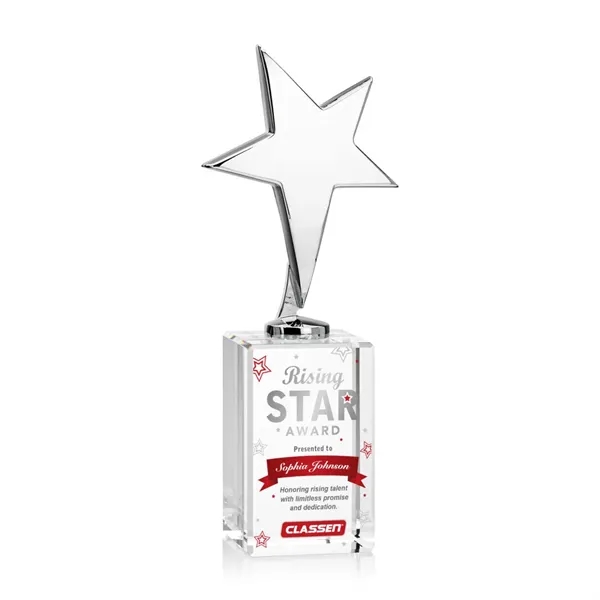 The Tuscany Star VividPrint™ Award on Base is a radiant symbol... from ASI 84592 St Regis Group / St Regis
