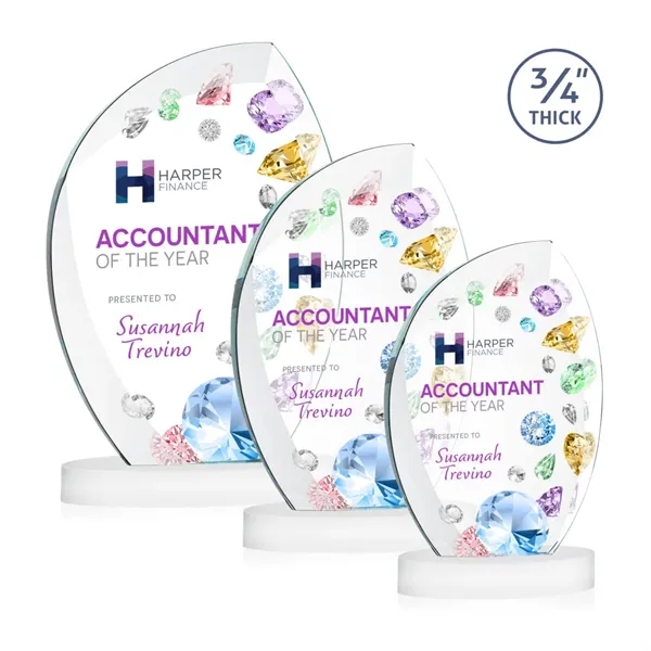 The Wichita Award on Alberton Base features thick 3/4" Starfire Crystal... from ASI 84592 St Regis Group / St Regis