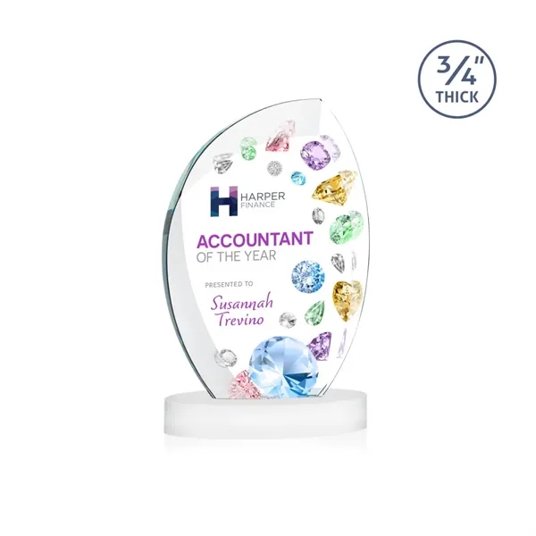 The Wichita Award on Alberton Base features thick 3/4" Starfire Crystal... from ASI 84592 St Regis Group / St Regis