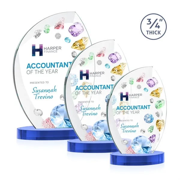 The Wichita Award on Alberton Base features thick 3/4" Starfire Crystal... from ASI 84592 St Regis Group / St Regis