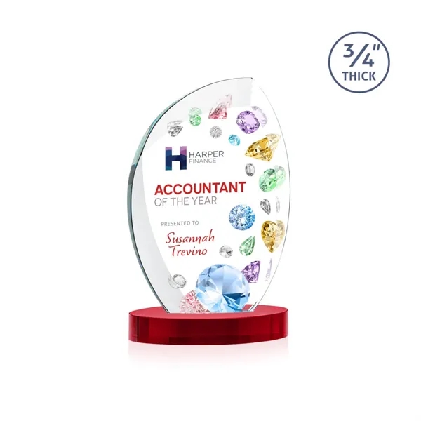 The Wichita Award on Alberton Base features thick 3/4" Starfire Crystal... from ASI 84592 St Regis Group / St Regis