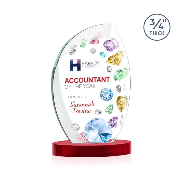 The Wichita Award on Alberton Base features thick 3/4" Starfire Crystal... from ASI 84592 St Regis Group / St Regis