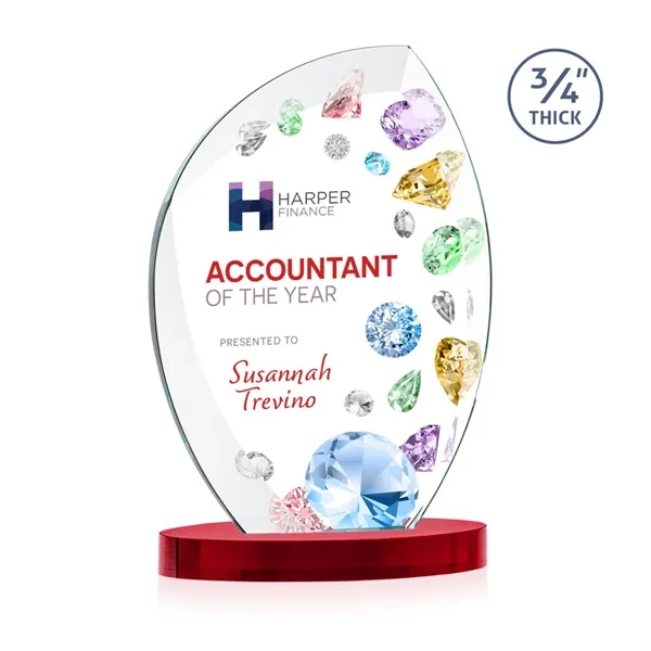 The Wichita Award on Alberton Base features thick 3/4" Starfire Crystal... from ASI 84592 St Regis Group / St Regis