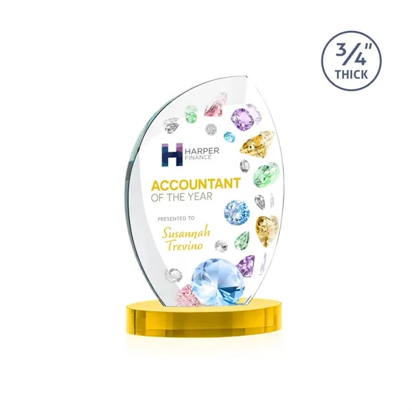 The Wichita Award on Alberton Base features thick 3/4" Starfire Crystal... from ASI 84592 St Regis Group / St Regis