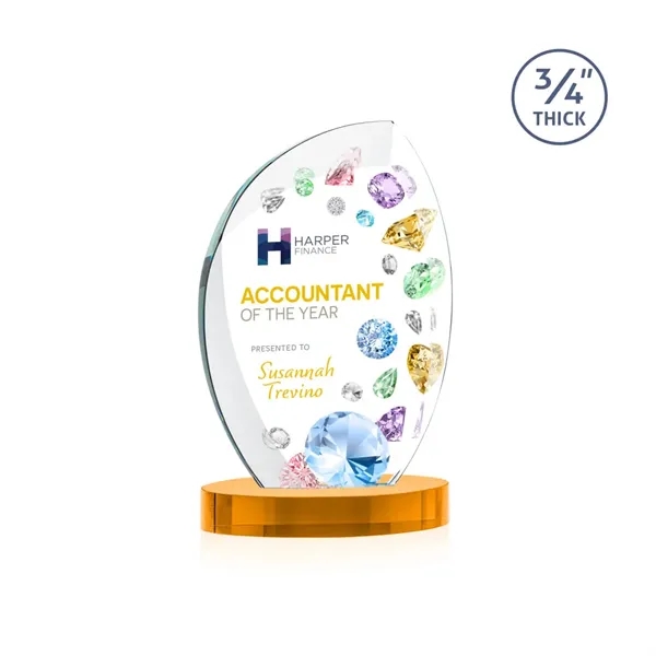 The Wichita Award on Alberton Base features thick 3/4" Starfire Crystal... from ASI 84592 St Regis Group / St Regis