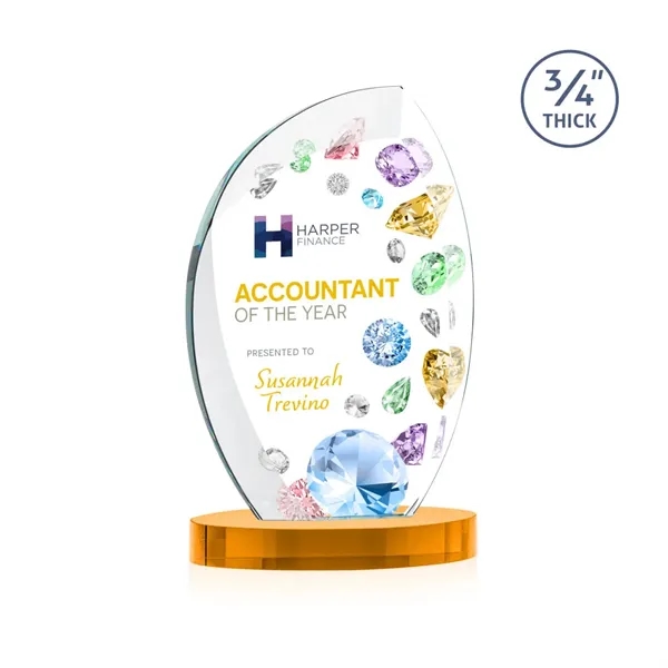 The Wichita Award on Alberton Base features thick 3/4" Starfire Crystal... from ASI 84592 St Regis Group / St Regis