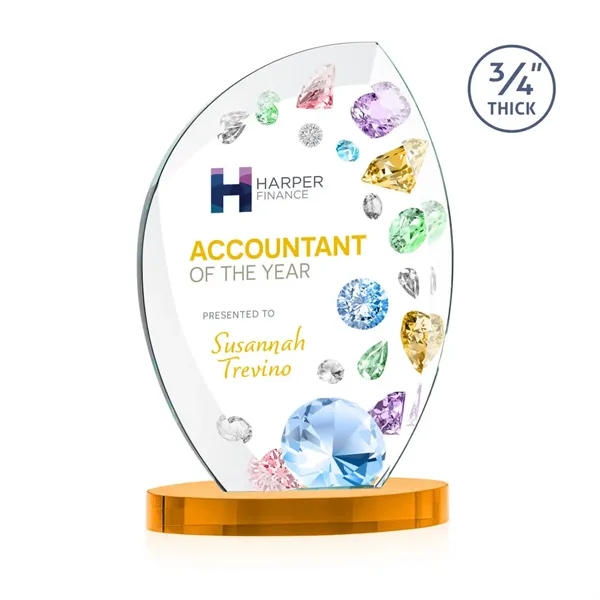 The Wichita Award on Alberton Base features thick 3/4" Starfire Crystal... from ASI 84592 St Regis Group / St Regis