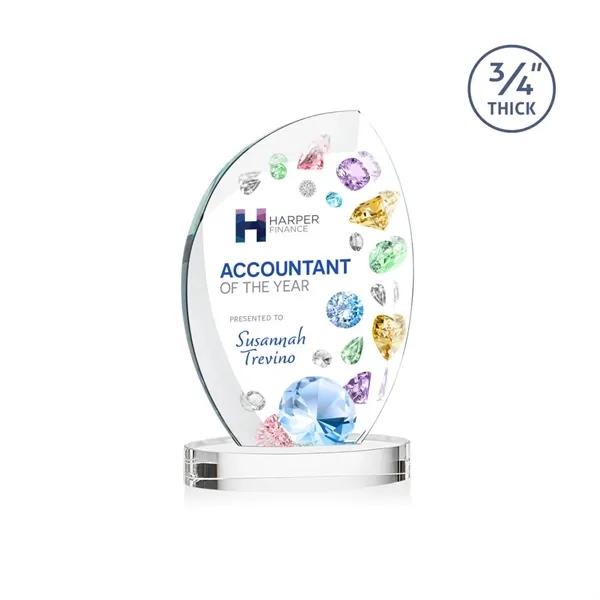 The Wichita Award on Alberton Base features thick 3/4" Starfire Crystal... from ASI 84592 St Regis Group / St Regis