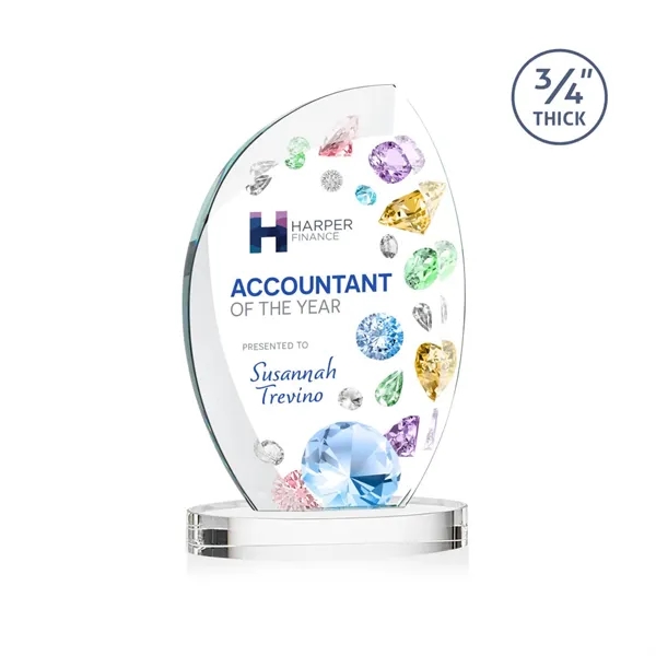 The Wichita Award on Alberton Base features thick 3/4" Starfire Crystal... from ASI 84592 St Regis Group / St Regis