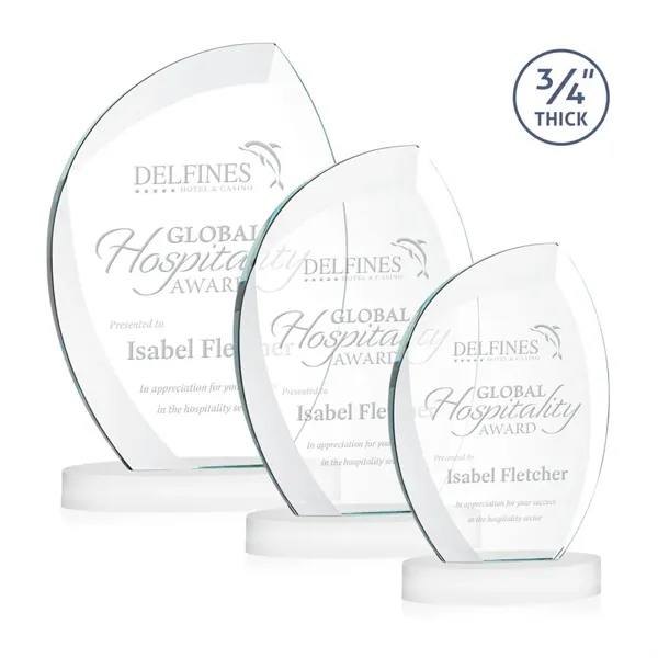 The Wichita Award on Alberton Base features thick 3/4" Starfire Crystal... from ASI 84592 St Regis Group / St Regis