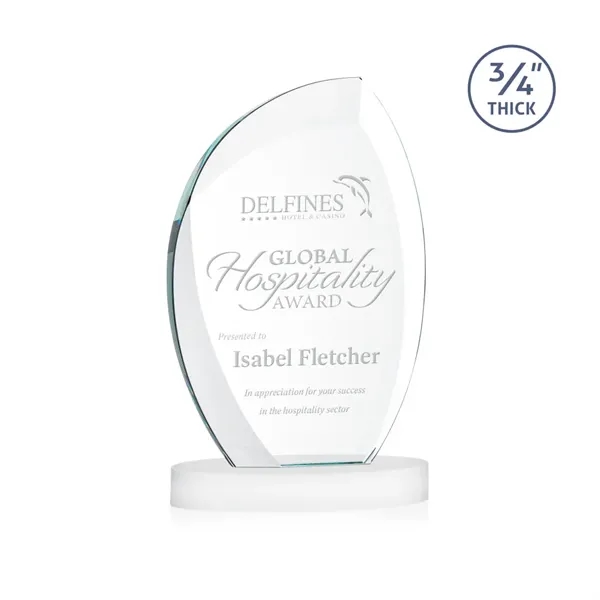 The Wichita Award on Alberton Base features thick 3/4" Starfire Crystal... from ASI 84592 St Regis Group / St Regis