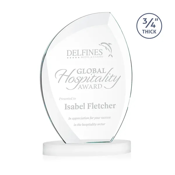 The Wichita Award on Alberton Base features thick 3/4" Starfire Crystal... from ASI 84592 St Regis Group / St Regis