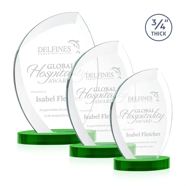 The Wichita Award on Alberton Base features thick 3/4" Starfire Crystal... from ASI 84592 St Regis Group / St Regis