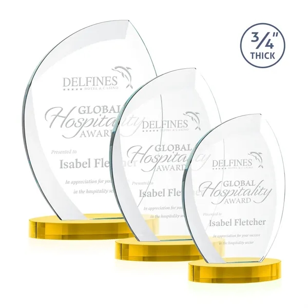 The Wichita Award on Alberton Base features thick 3/4" Starfire Crystal... from ASI 84592 St Regis Group / St Regis