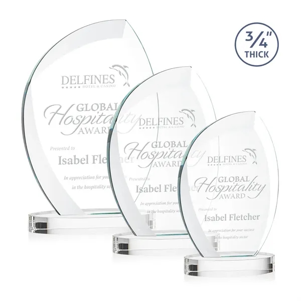 The Wichita Award on Alberton Base features thick 3/4" Starfire Crystal... from ASI 84592 St Regis Group / St Regis