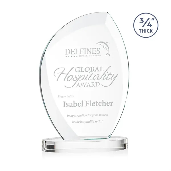 The Wichita Award on Alberton Base features thick 3/4" Starfire Crystal... from ASI 84592 St Regis Group / St Regis