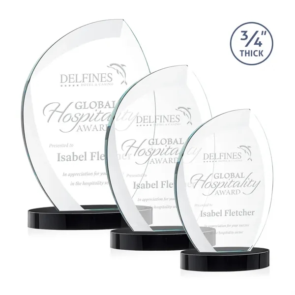 The Wichita Award on Alberton Base features thick 3/4" Starfire Crystal... from ASI 84592 St Regis Group / St Regis