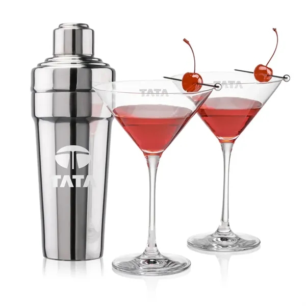 The Milano Shaker & Martini Set exudes timeless sophistication, making it... from ASI 84592 St Regis Group