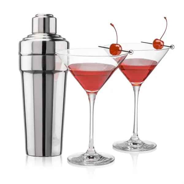 The Milano Shaker & Martini Set exudes timeless sophistication, making it... from ASI 84592 St Regis Group