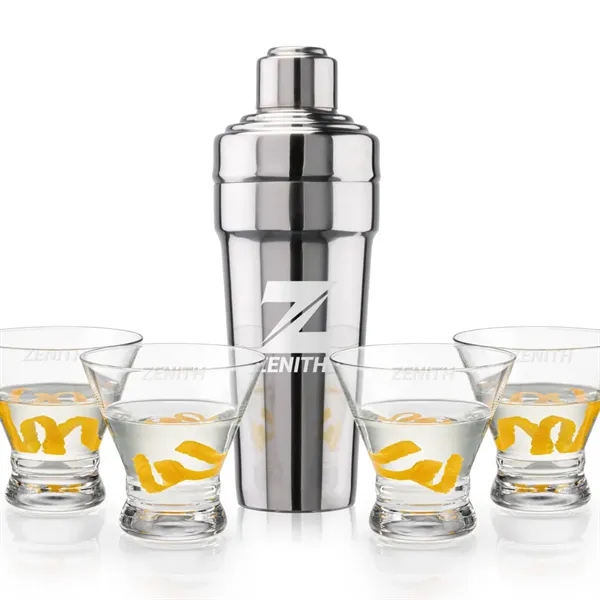 The Milano Shaker & Martini Set exudes timeless sophistication, making it... from ASI 84592 St Regis Group