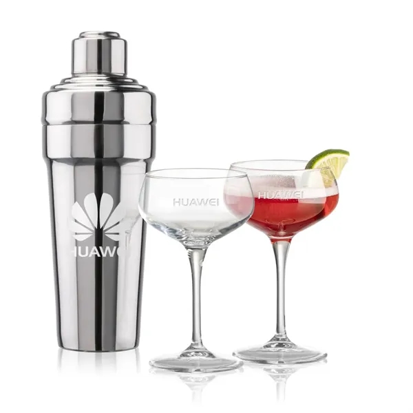 The Milano Shaker & Martini Set exudes timeless sophistication, making it... from ASI 84592 St Regis Group