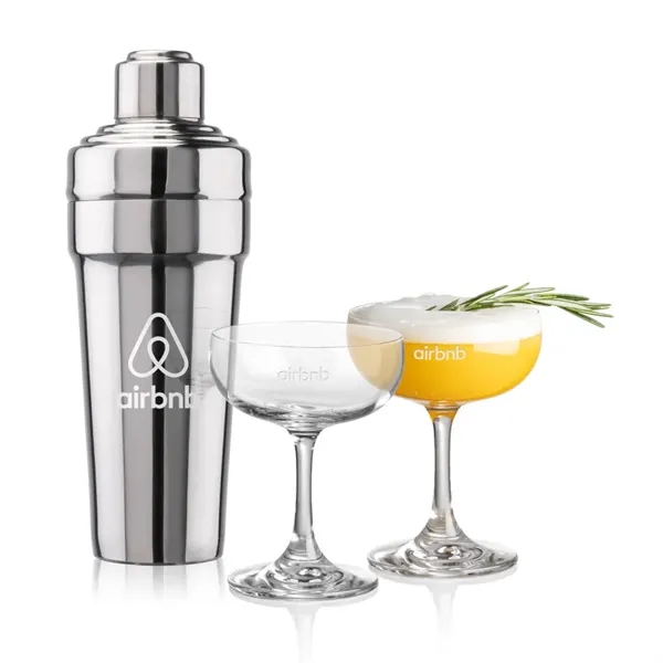 The Milano Shaker & Martini Set exudes timeless sophistication, making it... from ASI 84592 St Regis Group