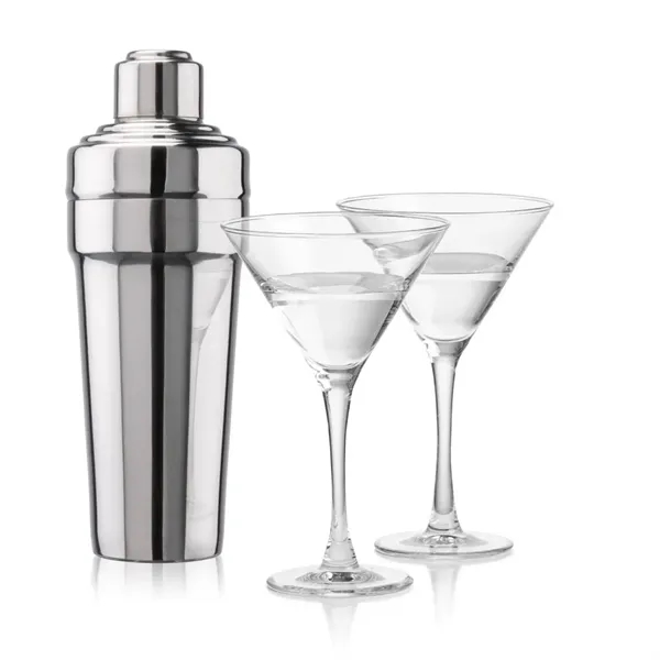 The Milano Shaker & Martini Set exudes timeless sophistication, making it... from ASI 84592 St Regis Group