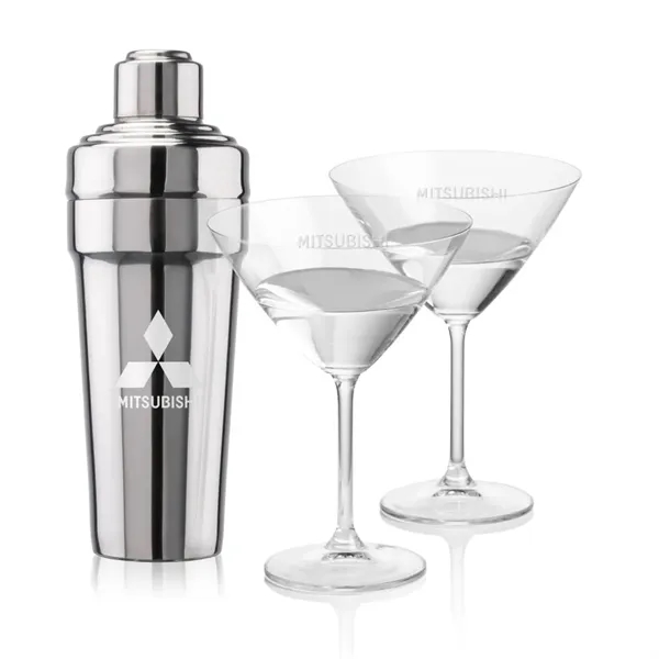 The Milano Shaker & Martini Set exudes timeless sophistication, making it... from ASI 84592 St Regis Group