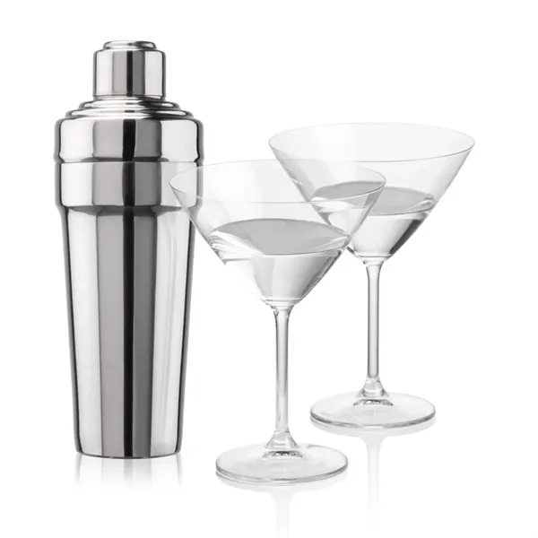 The Milano Shaker & Martini Set exudes timeless sophistication, making it... from ASI 84592 St Regis Group